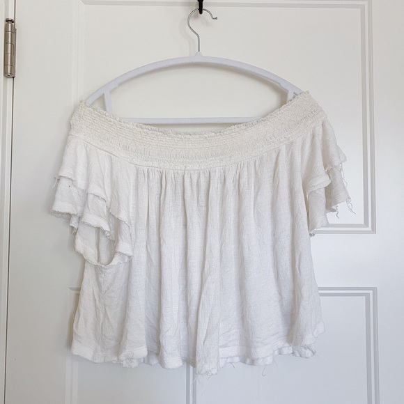 Free People flowy off the shoulder top - Picture 1 of 3